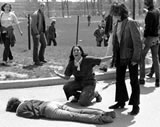 Jeffrey Miller lies slain at Kent State University May 4, 1970